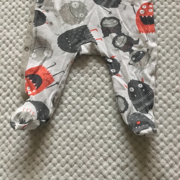 BABY GAP Monster FOOTSIE Size 0/3 Month NWOT - Picture 4 of 5